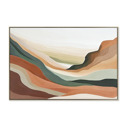 120 X 80CM Framed Canvas | Natural | Myka Home