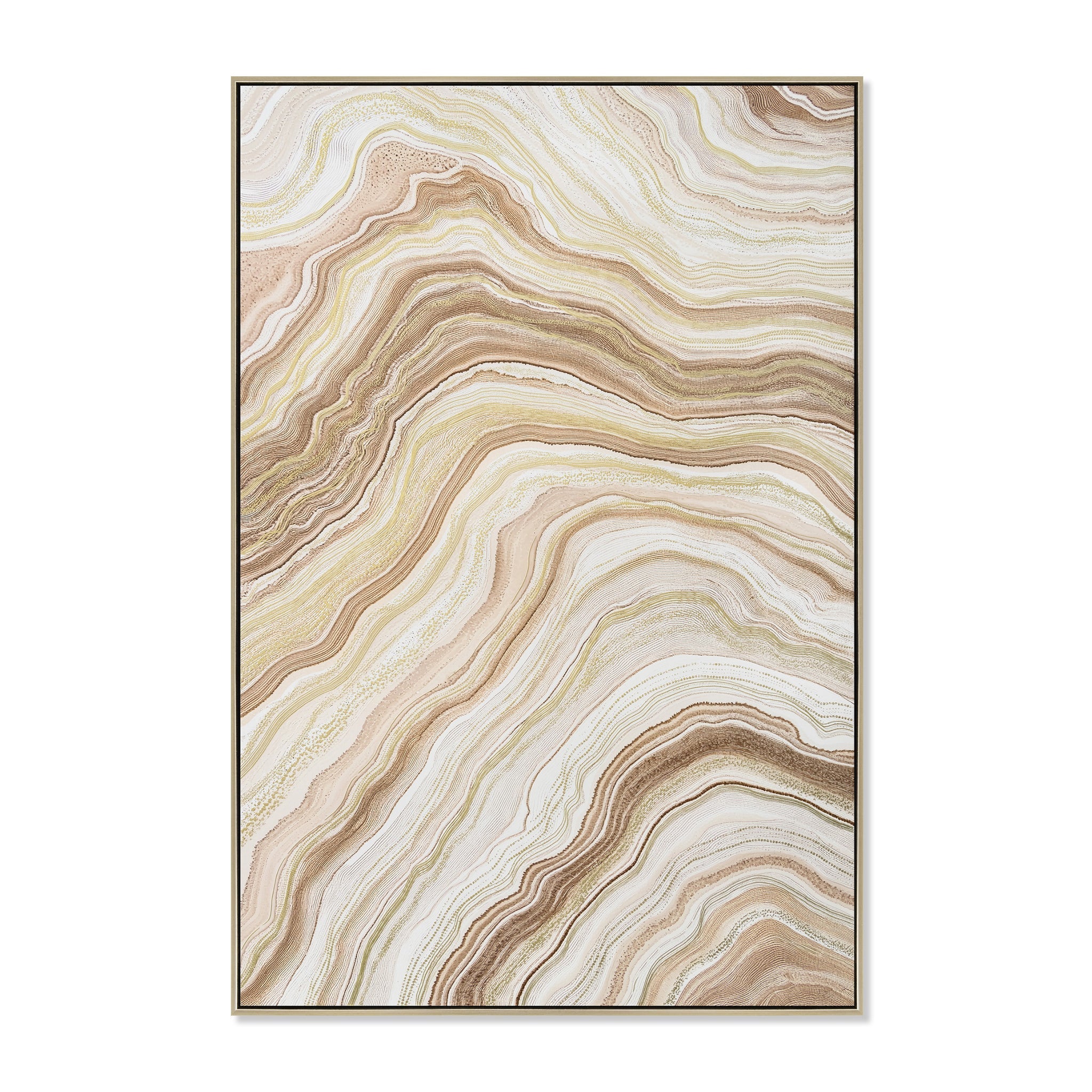 80 X 120CM Framed Canvas | Natural | Myka Home