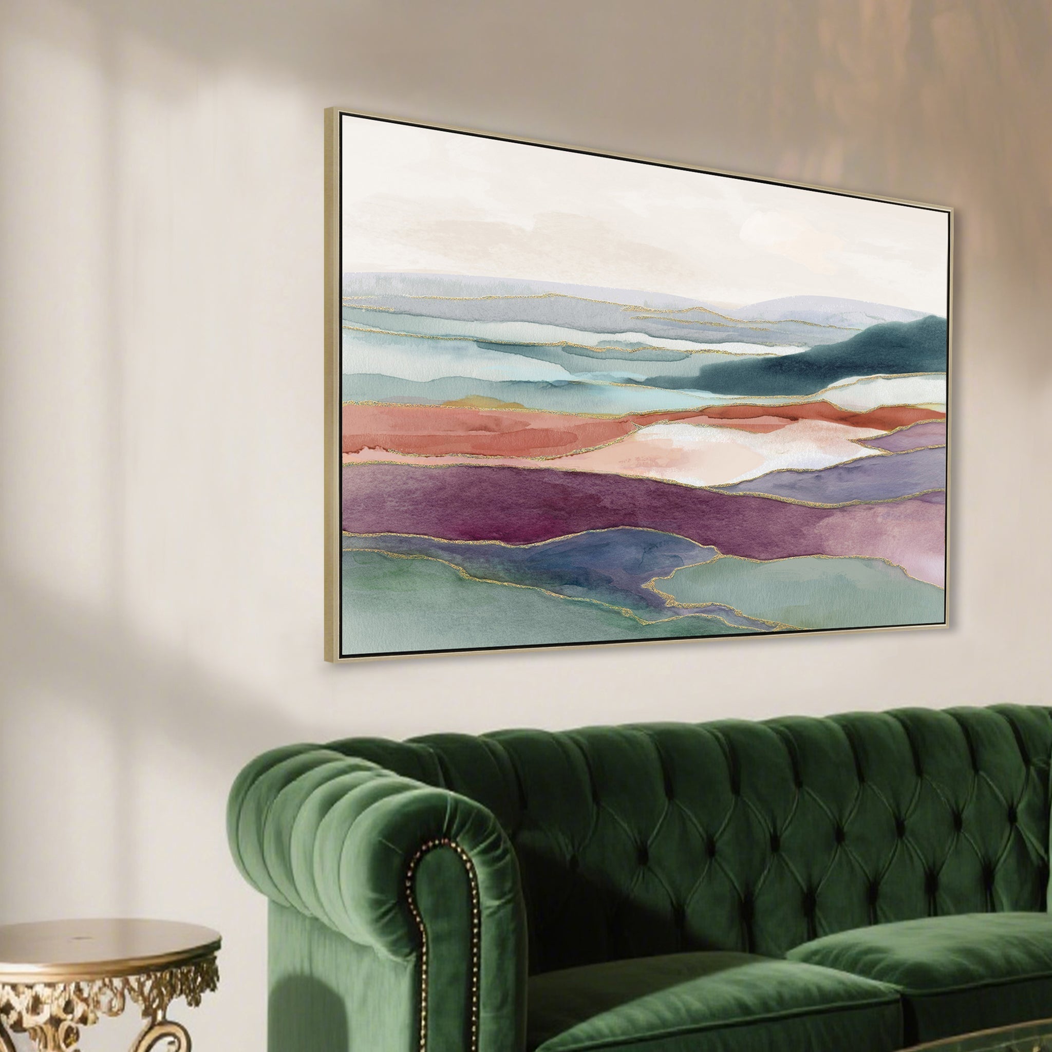 120 X 80CM Framed Canvas | Natural | Myka Home