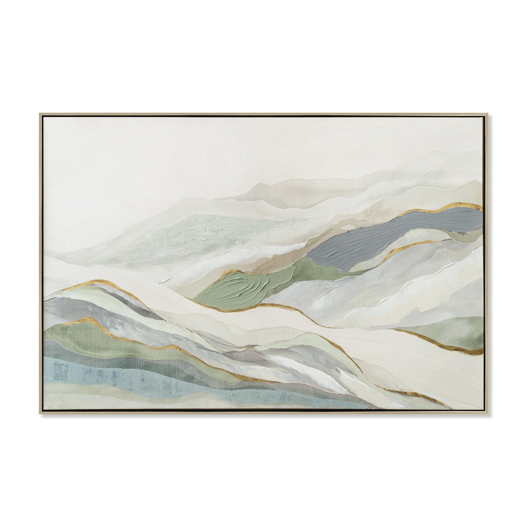 120 X 80CM Framed Canvas | Natural | Myka Home