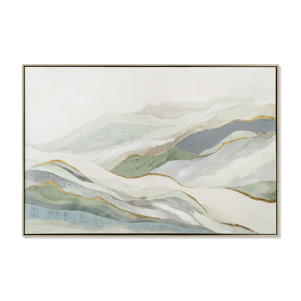 120 X 80CM Framed Canvas | Natural | Myka Home