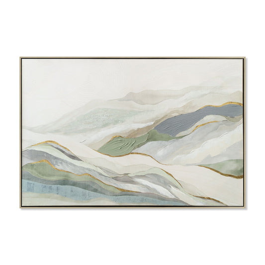 120 X 80CM Framed Canvas | Natural | Myka Home