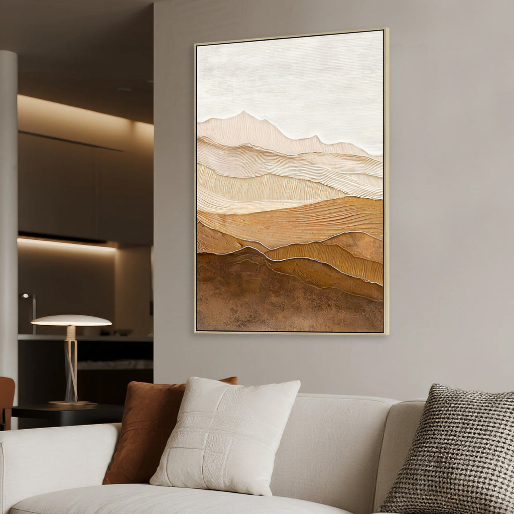 80 X 120CM Framed Canvas | Natural | Myka Home
