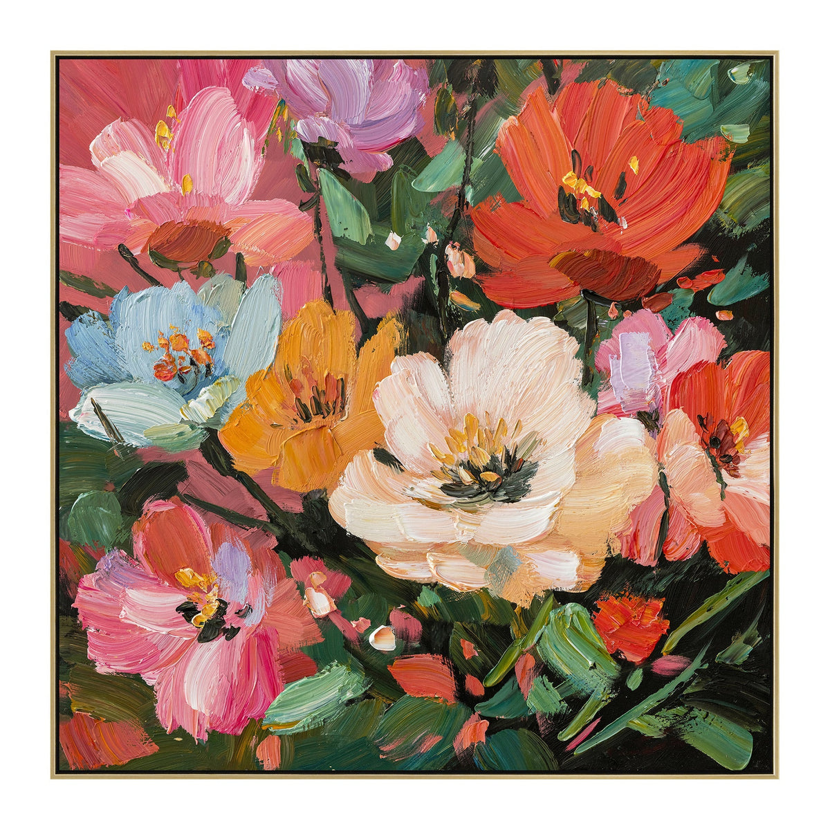 80 X 80CM Framed Canvas | Light Natural | Myka Home