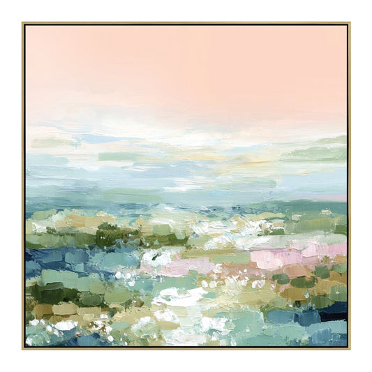 100 X 100CM Framed Canvas | Light Natural | Myka Home