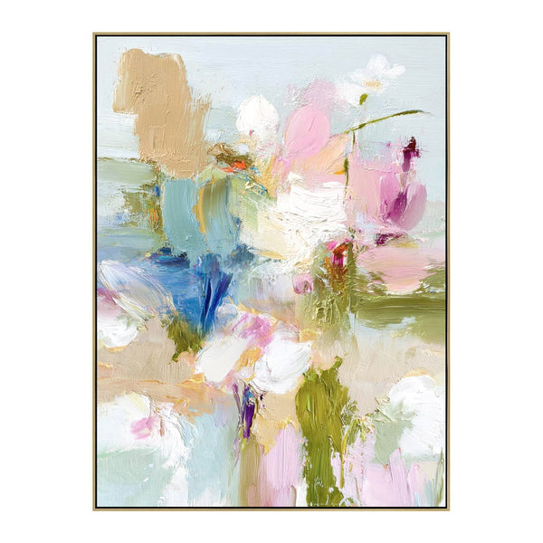 90 X 120CM Framed Canvas | Light Natural | Myka Home