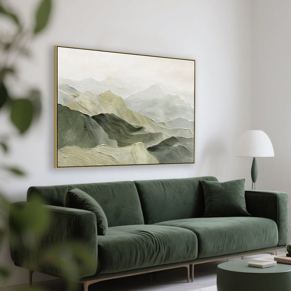 150 X 120CM Framed Canvas | Light Natural | Myka Home