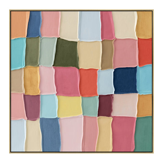100 X 100CM Framed Canvas | Light Natural | Myka Home