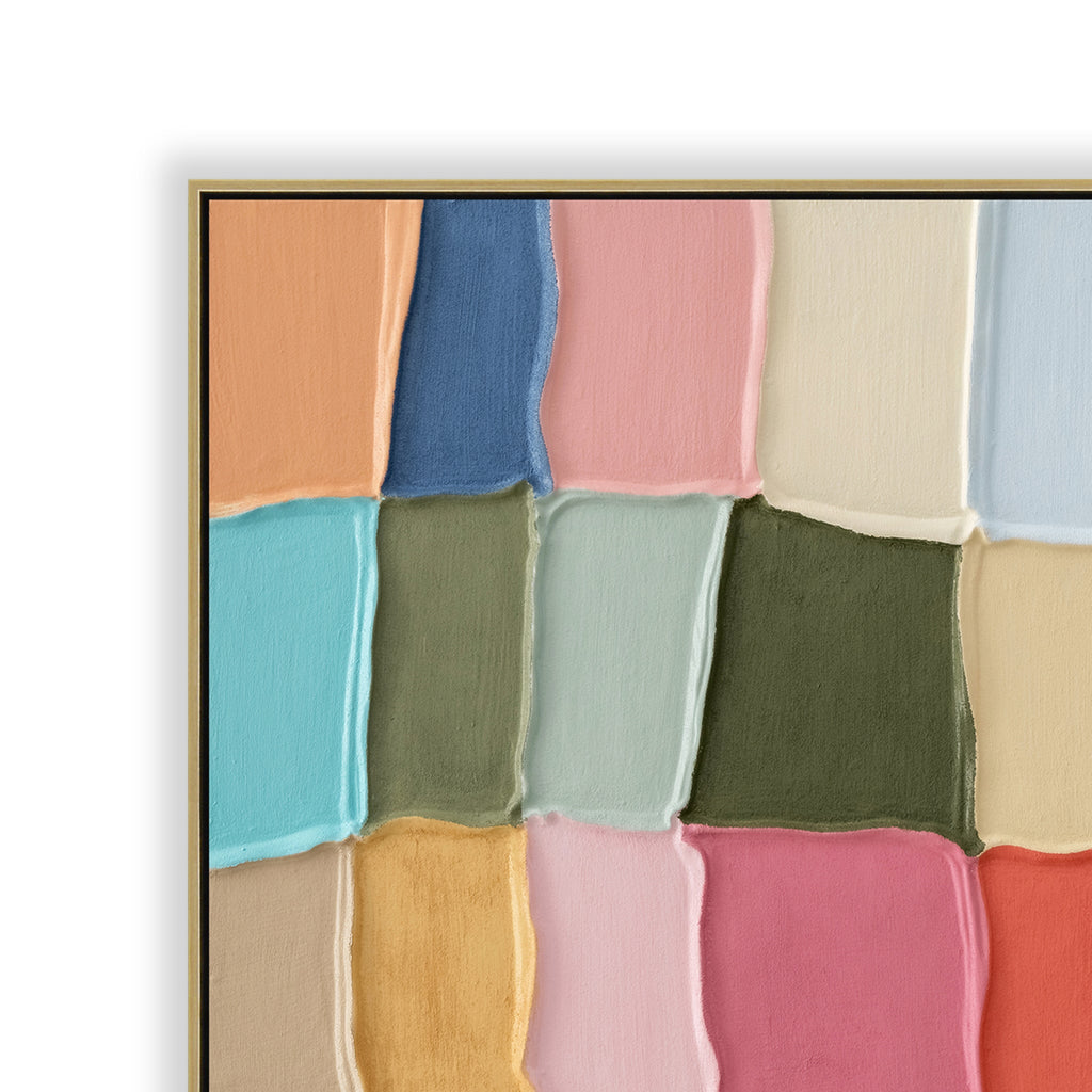 100 X 100CM Framed Canvas | Light Natural | Myka Home