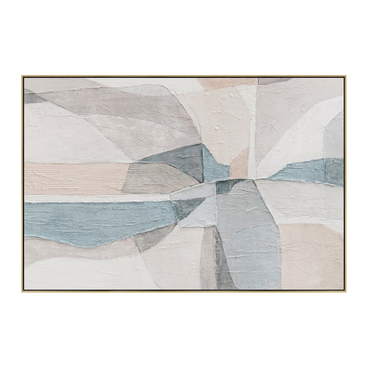 120 x 80cm Framed Canvas | Light Natural | Myka Home