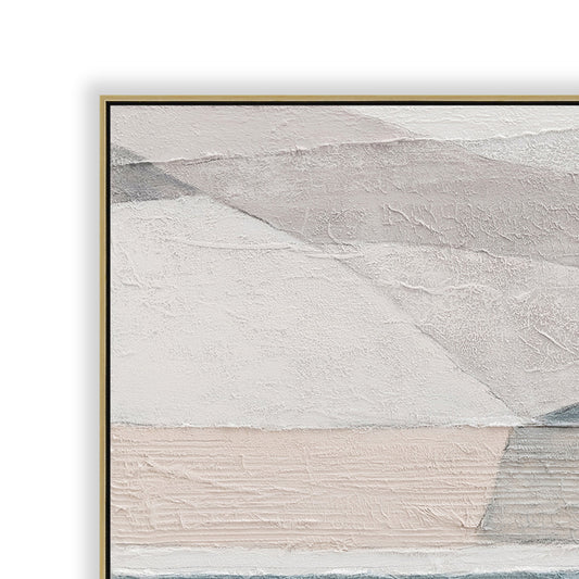 120 x 80cm Framed Canvas | Light Natural | Myka Home