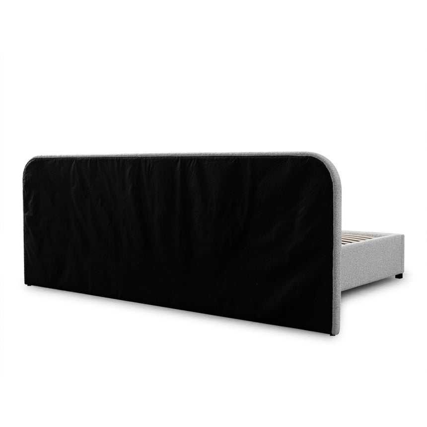 Clay Grey King Bed | Timber Storage | Myka Home - View 12