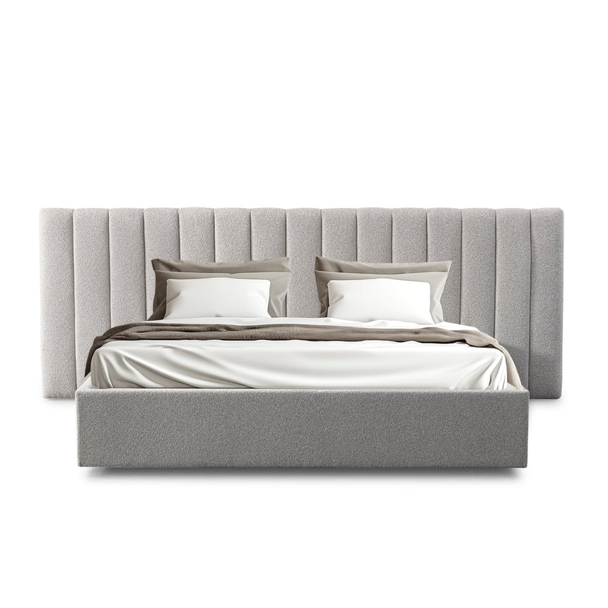 Clay King Bed Frame | Storage Base | Myka Home - View 5