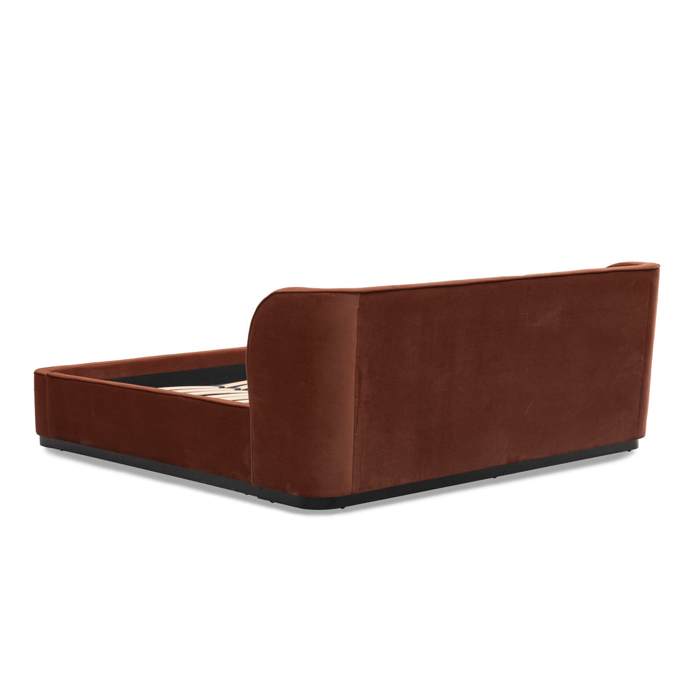 King Bed Frame | Burnt Maroon | Myka Home - View 5