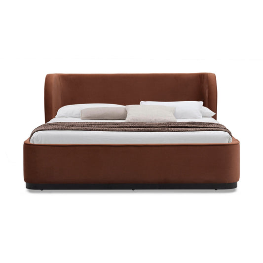 Queen Bed Frame | Burnt Maroon | Myka Home