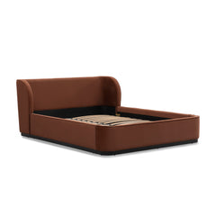 Queen Bed Frame | Burnt Maroon | Myka Home