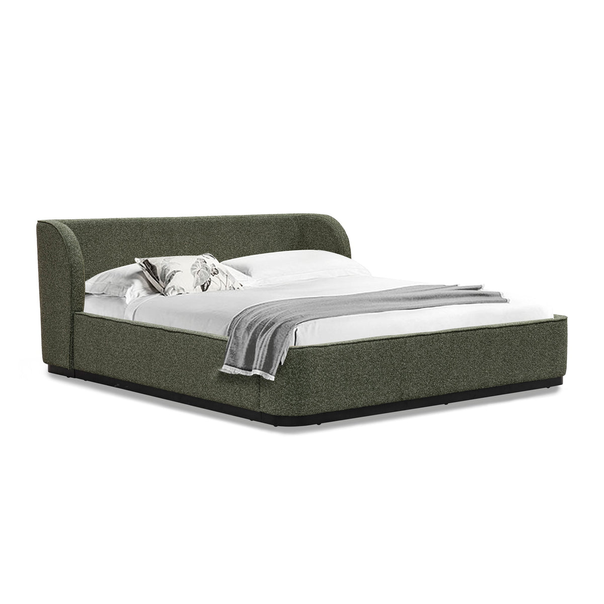 King Bed Frame | Hunter Green | Myka Home