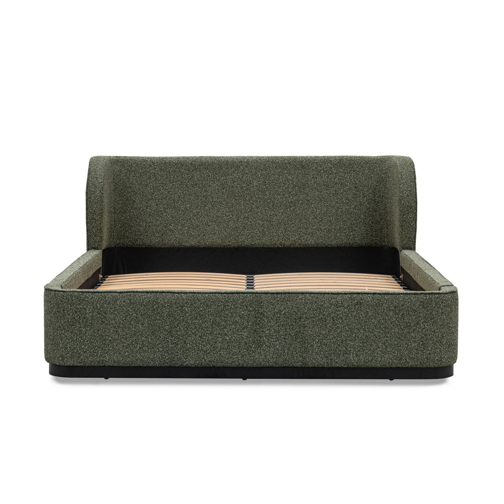 King Bed Frame | Hunter Green | Myka Home - View 4
