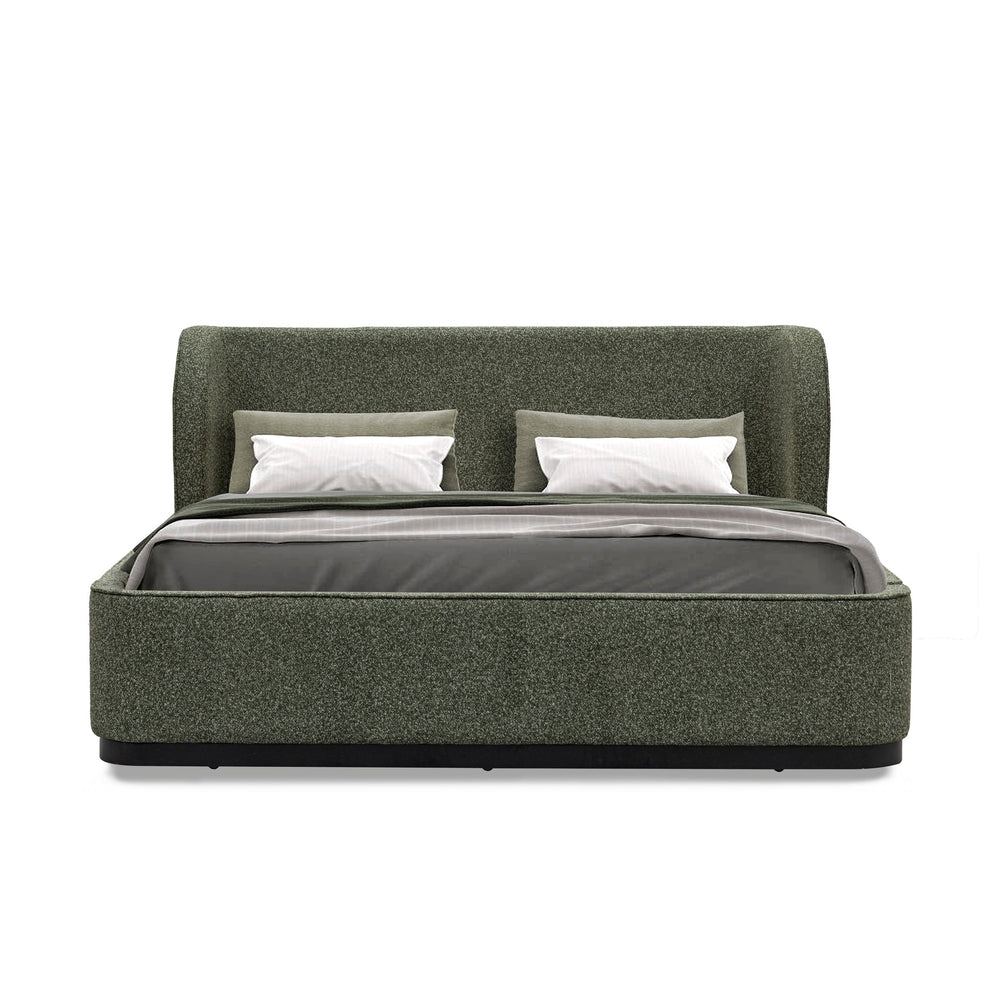 Queen Bed Frame | Hunter Green | Myka Home - View 2