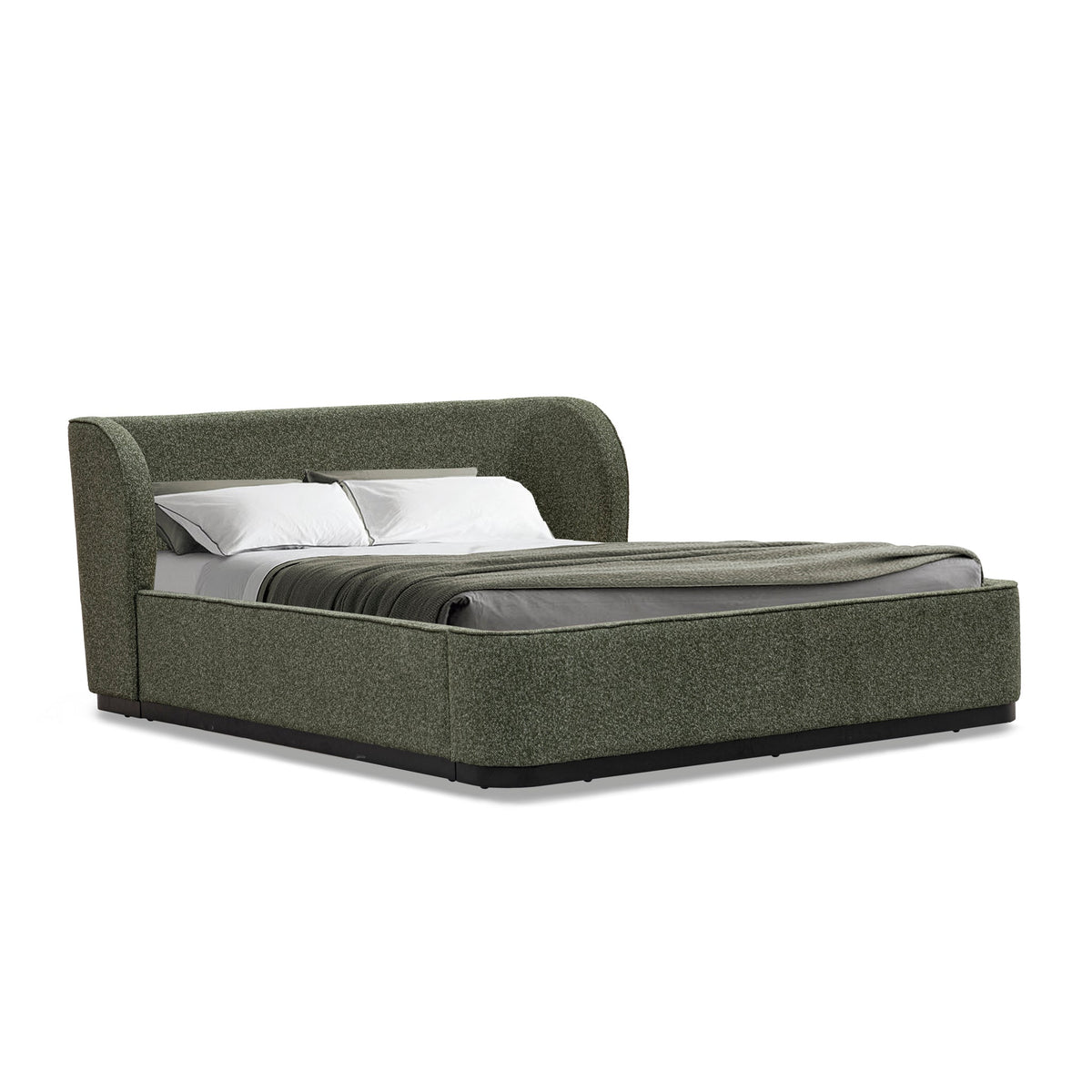 Queen Bed Frame | Hunter Green | Myka Home