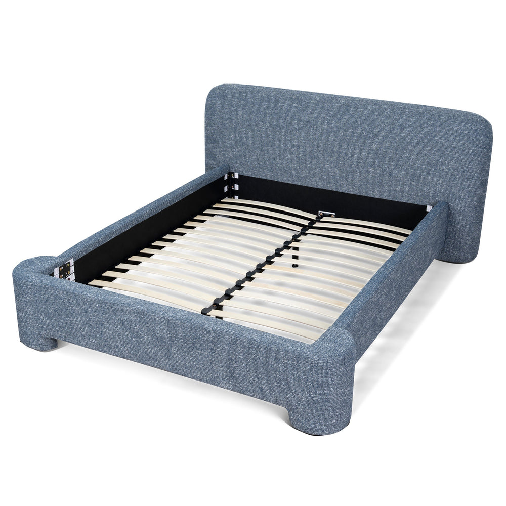 Queen Bed Frame | Prussian Blue | Myka Home - View 3
