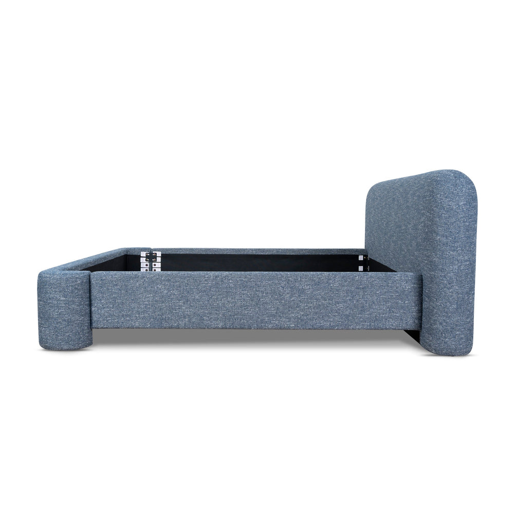 King Bed Frame | Prussian Blue | Myka Home - View 4