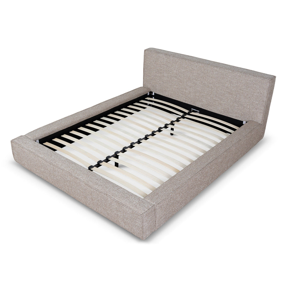 Queen Bed Frame | Stonish Beige | Myka Home - View 3