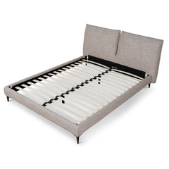 Fabric Queen Bed Frame | Stonish Beige | Myka Home