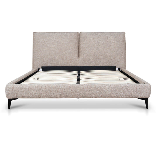 Fabric Queen Bed Frame | Stonish Beige | Myka Home