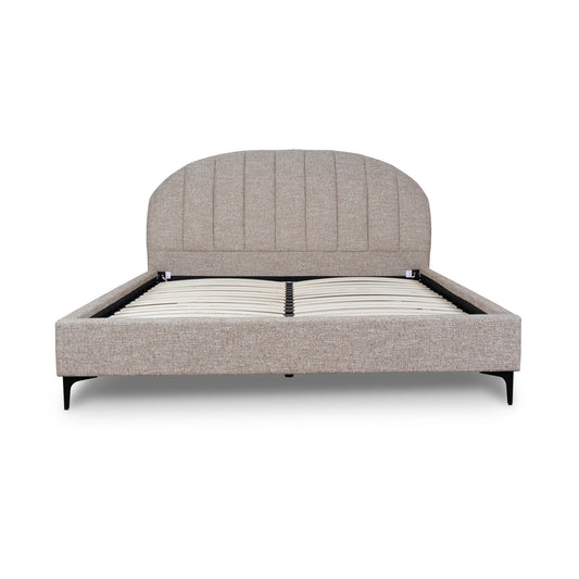 Fabric Queen Bed Frame | Stonish Beige | Myka Home