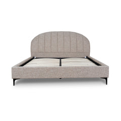 Fabric Queen Bed Frame | Stonish Beige | Myka Home