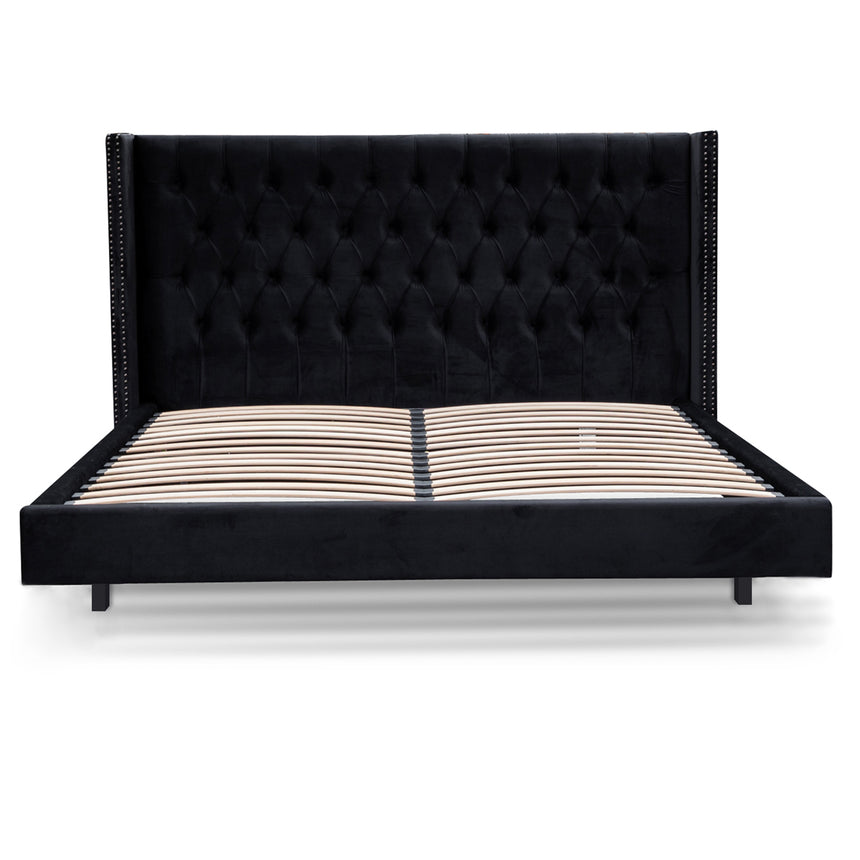 King Bed Frame - Black Velvet - View 5