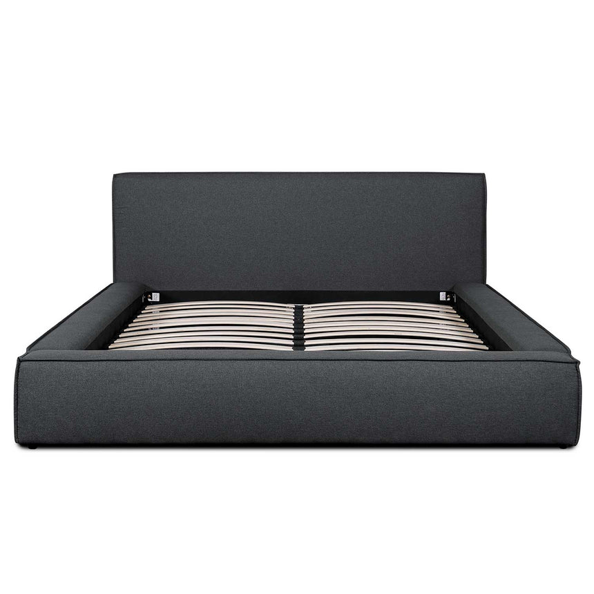 Oslo Queen Bed Frame | Fossil Grey Fabric | Myka Home - View 2
