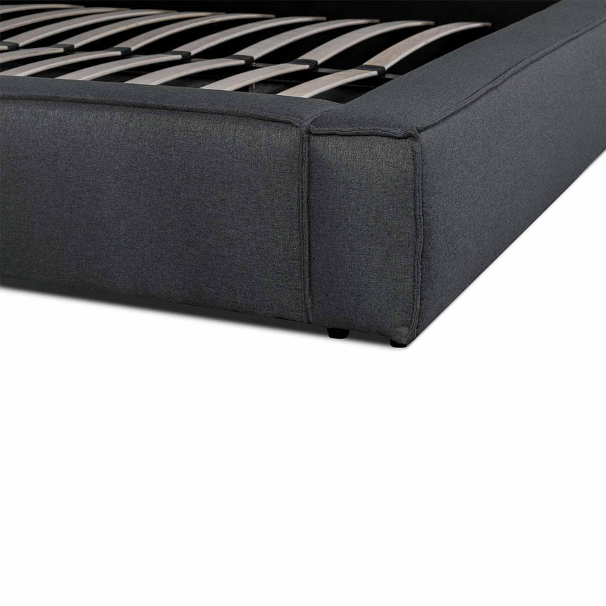 Oslo Queen Bed Frame | Fossil Grey Fabric | Myka Home - View 8