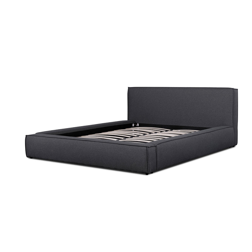 Oslo Queen Bed Frame | Fossil Grey Fabric | Myka Home