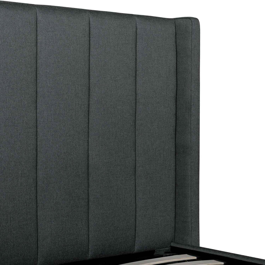 Oslo Queen Bed Frame | Charcoal Grey Storage | Myka Home - View 7