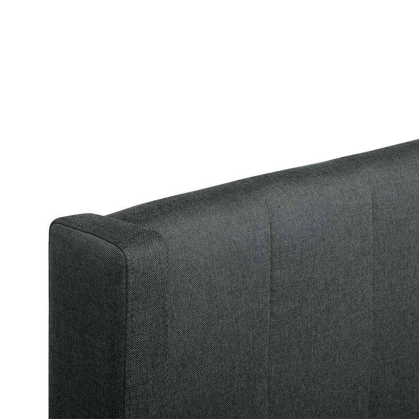 Oslo Queen Bed Frame | Charcoal Grey Storage | Myka Home - View 6