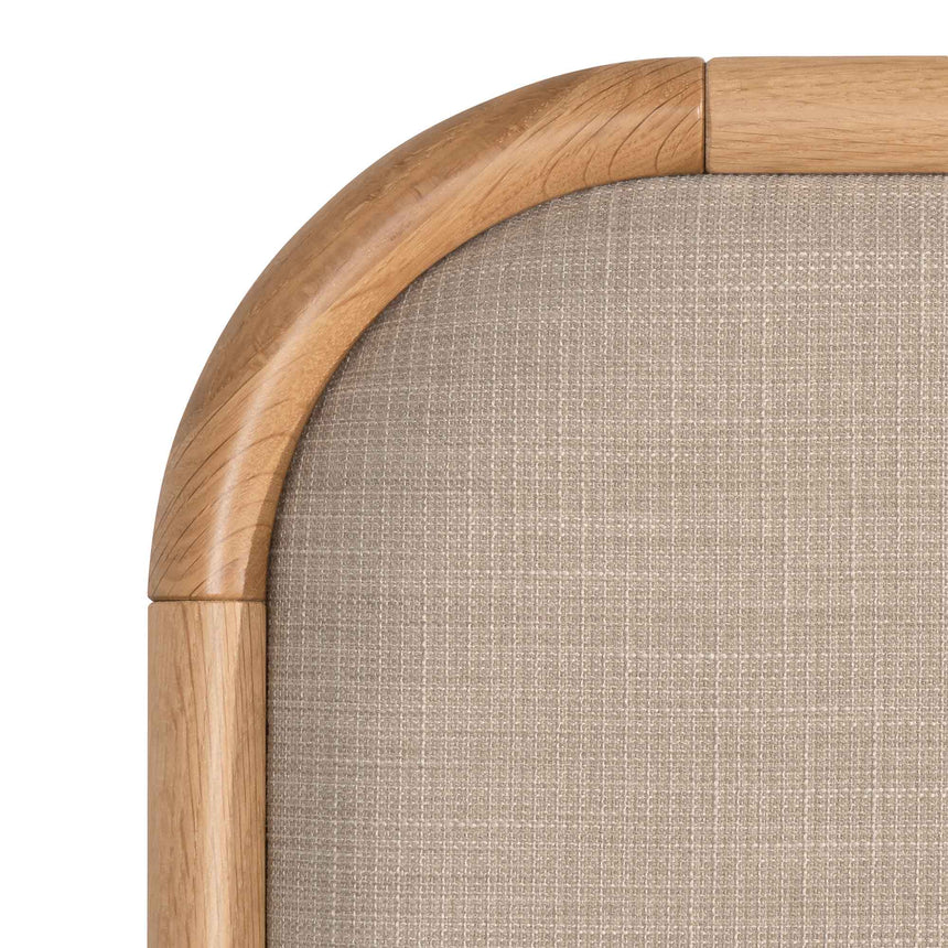 Flax Queen Bed | Beige Oak | Myka Home - View 13