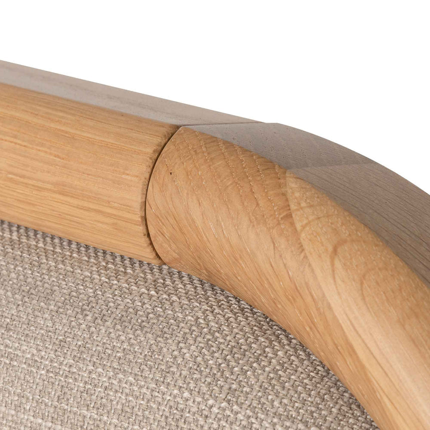 Flax Queen Bed | Beige Oak | Myka Home - View 14