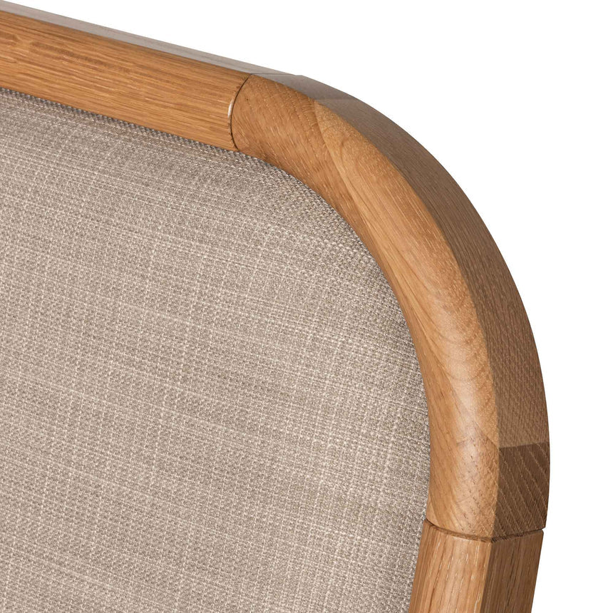 Flax Queen Bed | Beige Oak | Myka Home - View 5