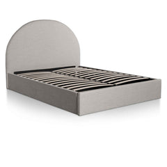 CBD6575-YO Fabric Queen Bed - Pearl Grey with Storage