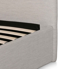 Ex Display - CBD6576-YO Fabric King Bed - Pearl Grey with Storage