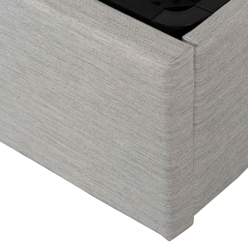 Ridge Queen Bed | Pearl Grey Storage | Myka Home - View 8