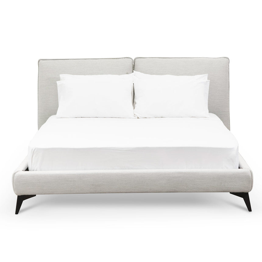 Fabric King Bed - Pearl Grey - View 2