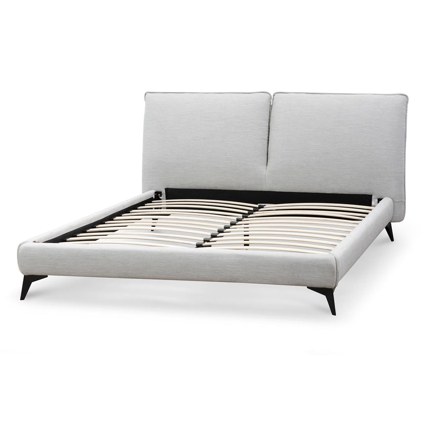 Fabric King Bed - Pearl Grey - View 6