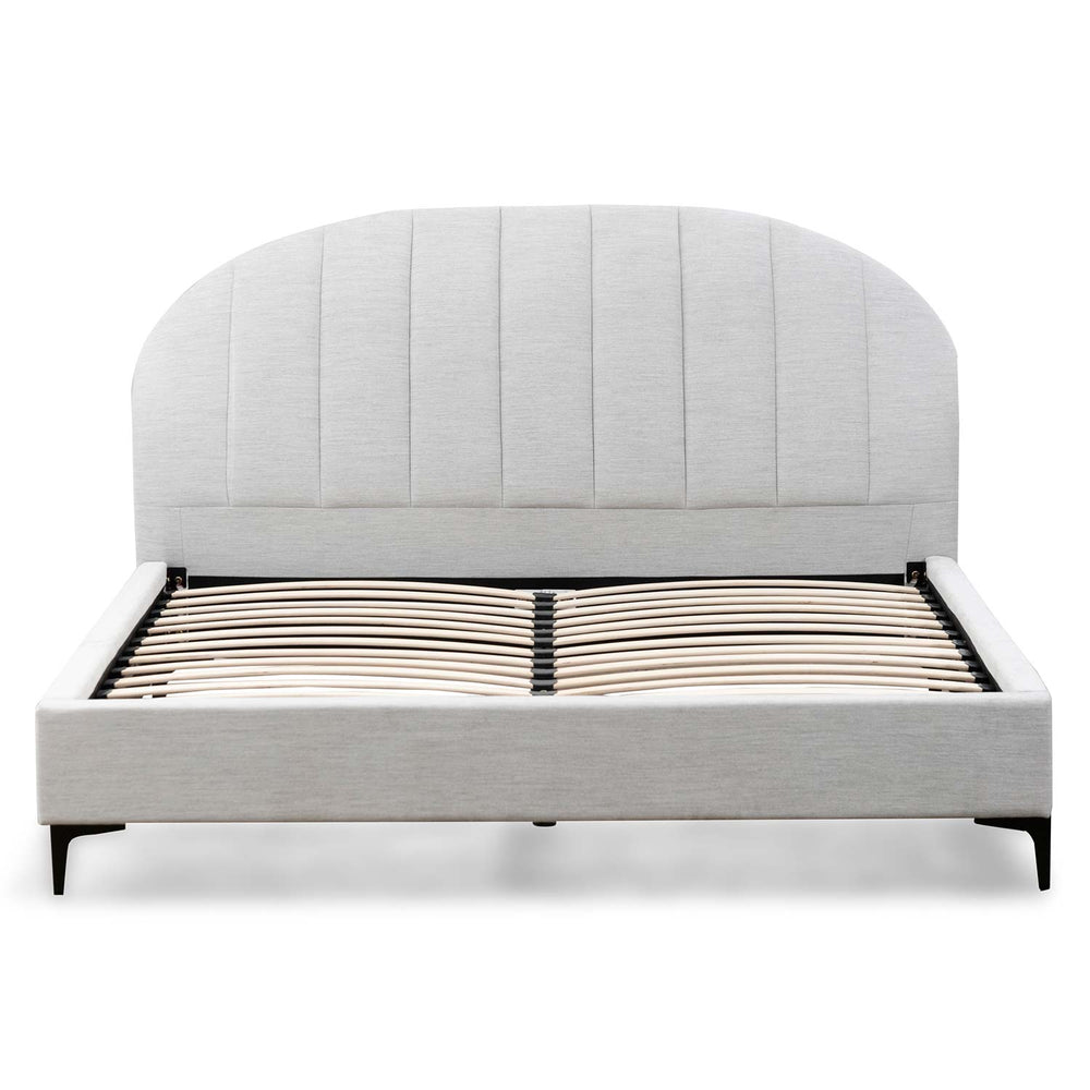 Fabric Queen Bed - Pearl Grey - View 3