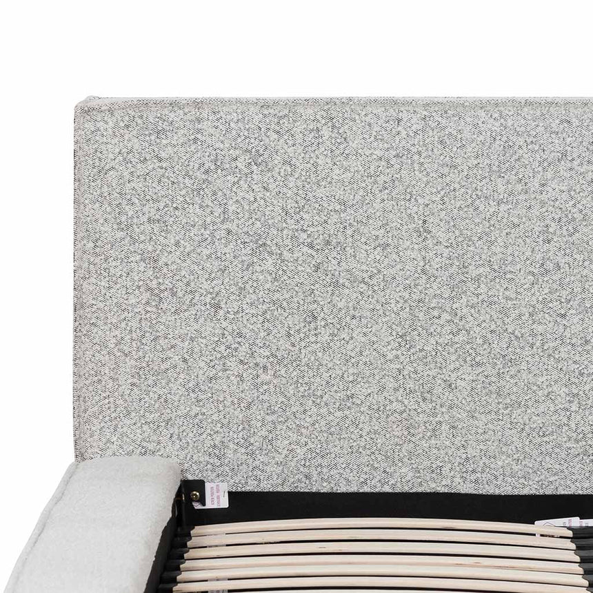 Queen Sized Bed Frame - Cloudy Pepper Boucle - View 4