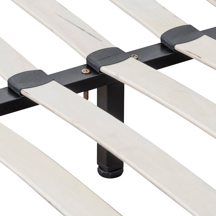 Queen Sized Bed Frame - Cloudy Pepper Boucle - View 8