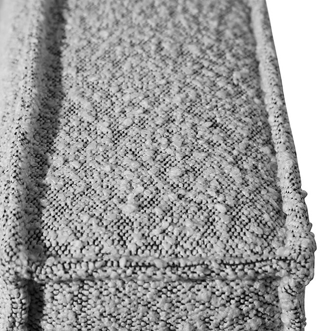 King Sized Bed Frame - Cloudy Pepper Boucle - View 8