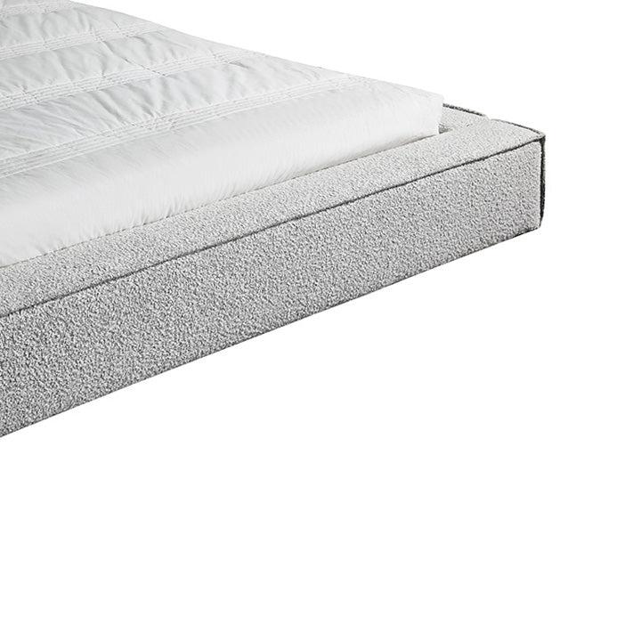 King Sized Bed Frame - Cloudy Pepper Boucle - View 10